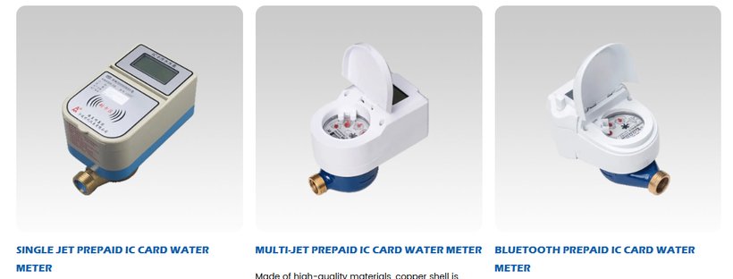 Single Jet Prepaid IC Card Water Meter, Multi-Jet Prepaid IC Card Water Meter, and Bluetooth Prepaid IC Card Water Meter